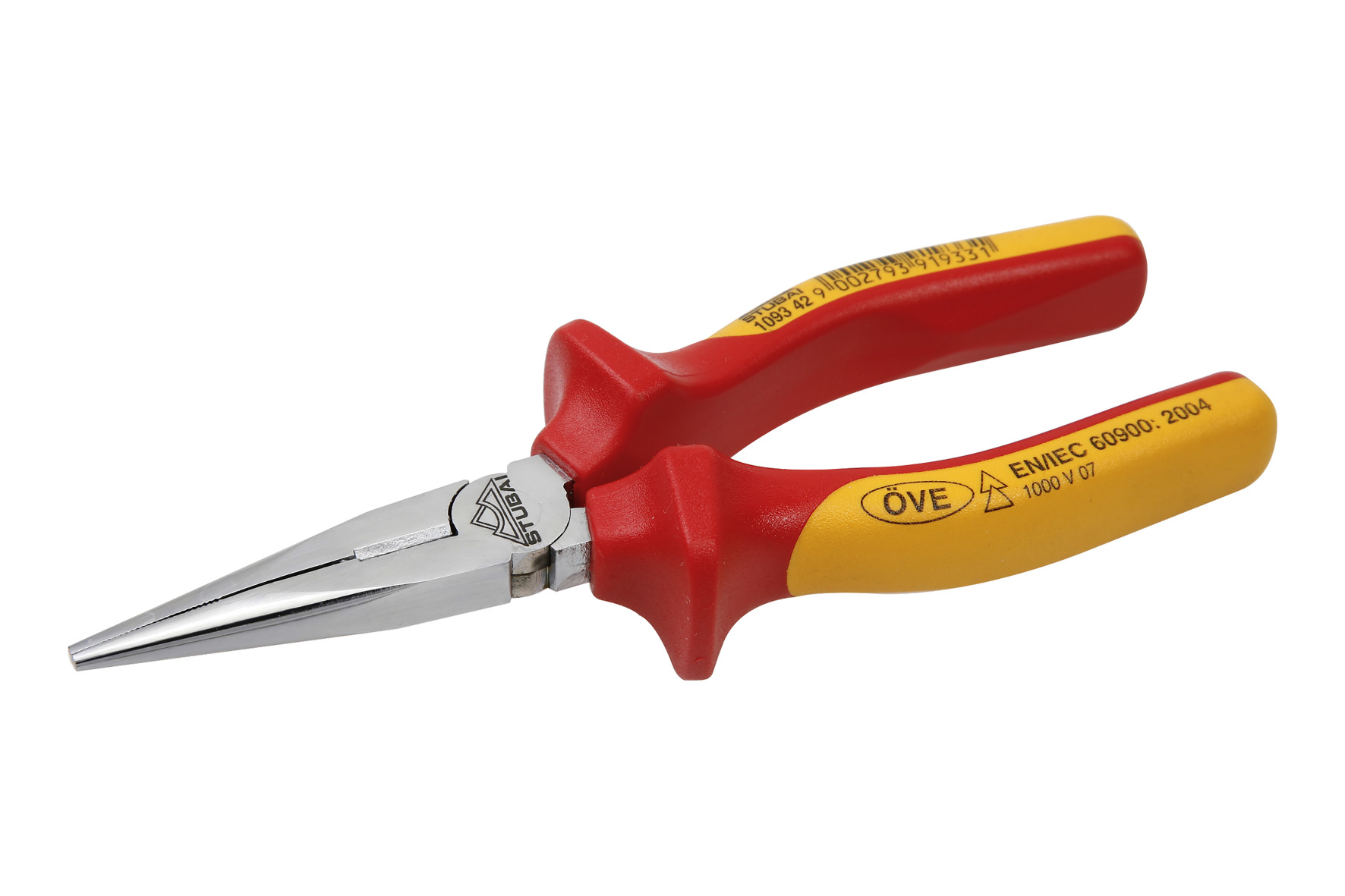 1093 Round long nose pliers, 1000V