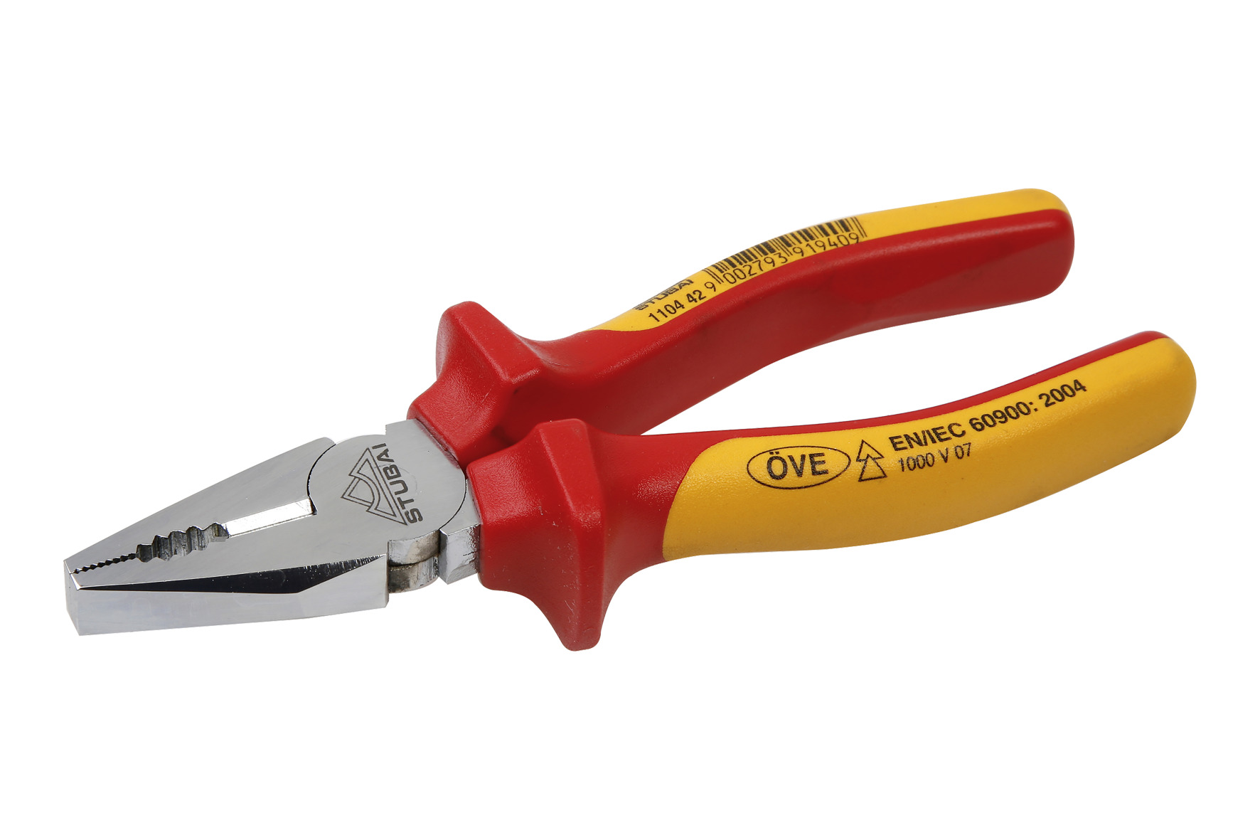 1104 Combination pliers, chrome-plated, 1000V