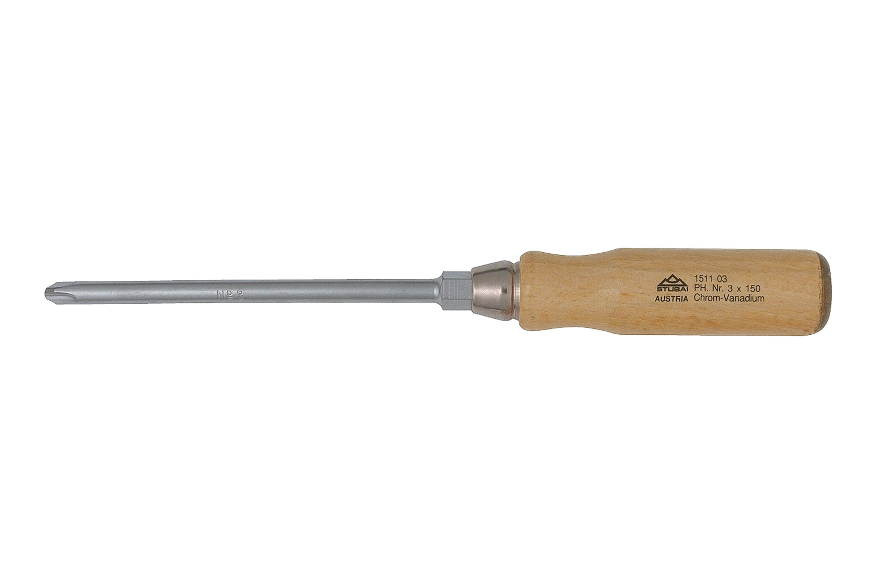 1511 Phillips mechanics screwdriver with hexagonal shaft