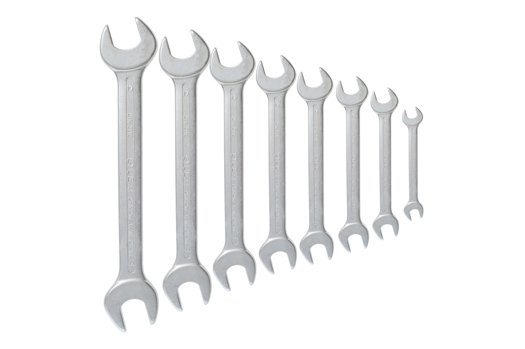 2012 Double open-ended wrench set, 8 pcs.