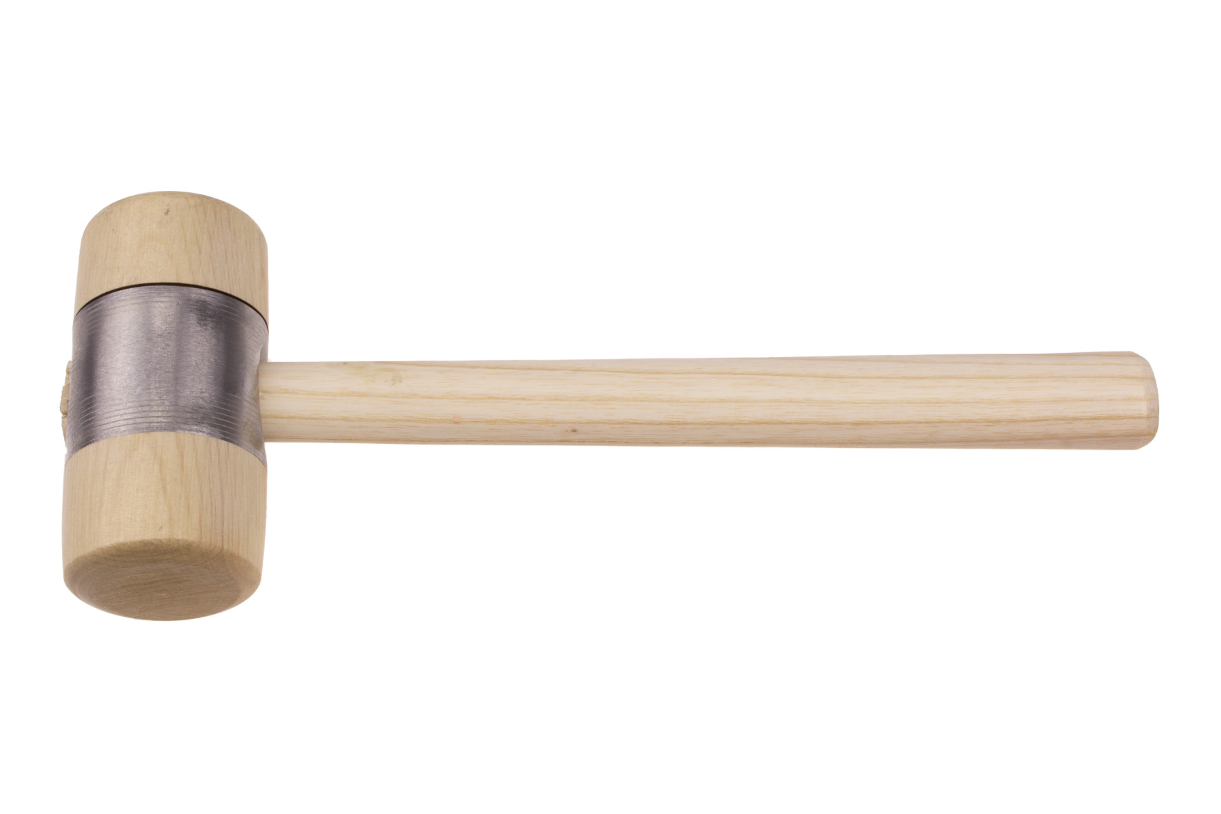 2785 Wooden hammer with metal casing