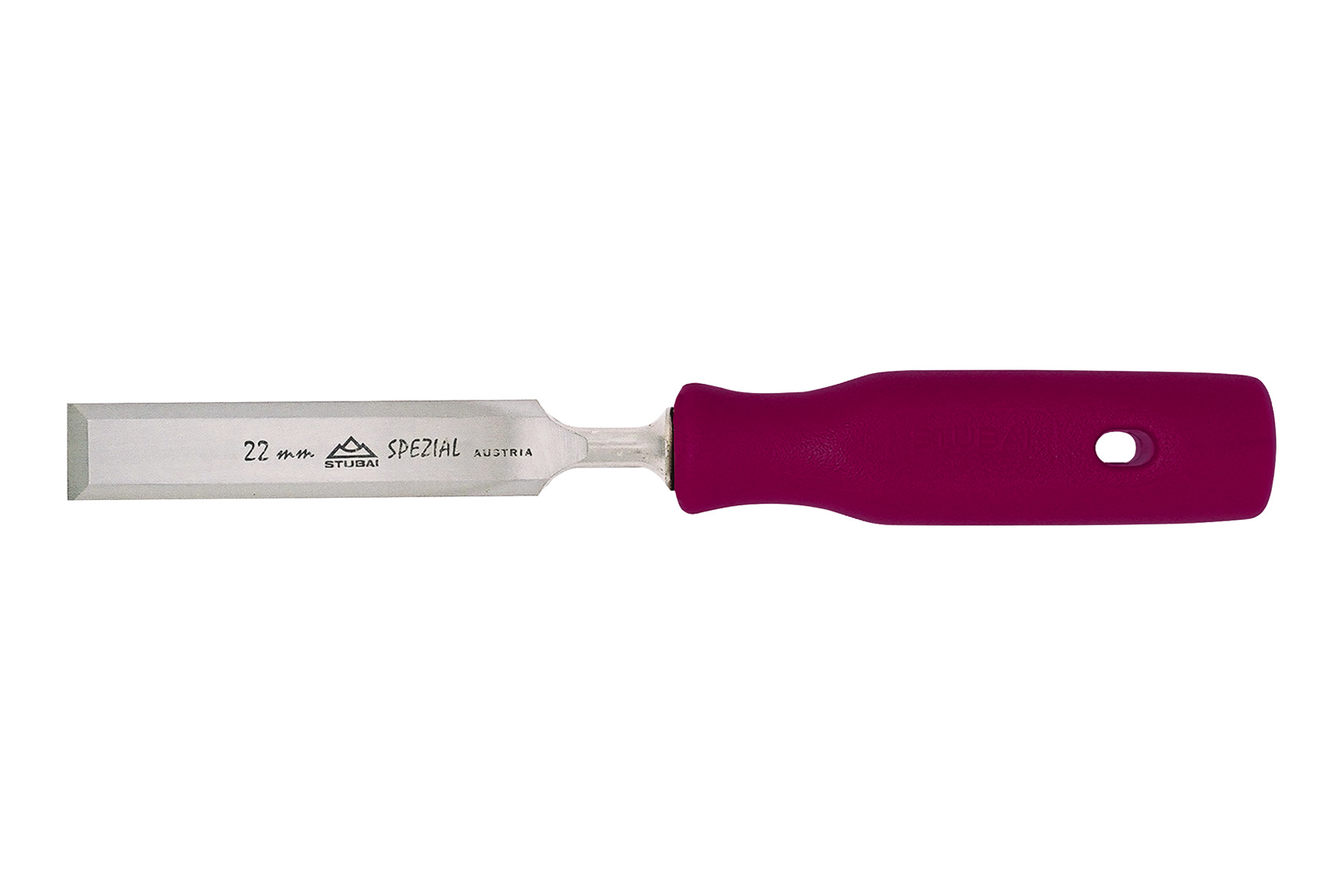 3550 Specialwood chisel, Swedish type, with red plastic handle