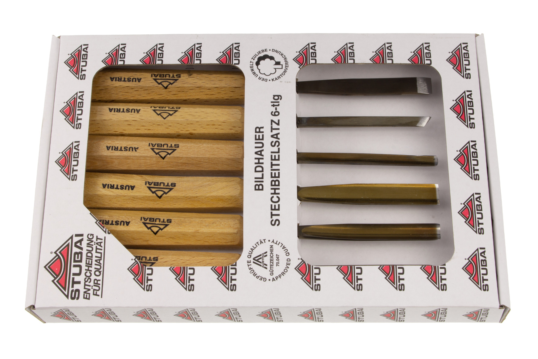 5101 Wood carving set, 6 pcs.