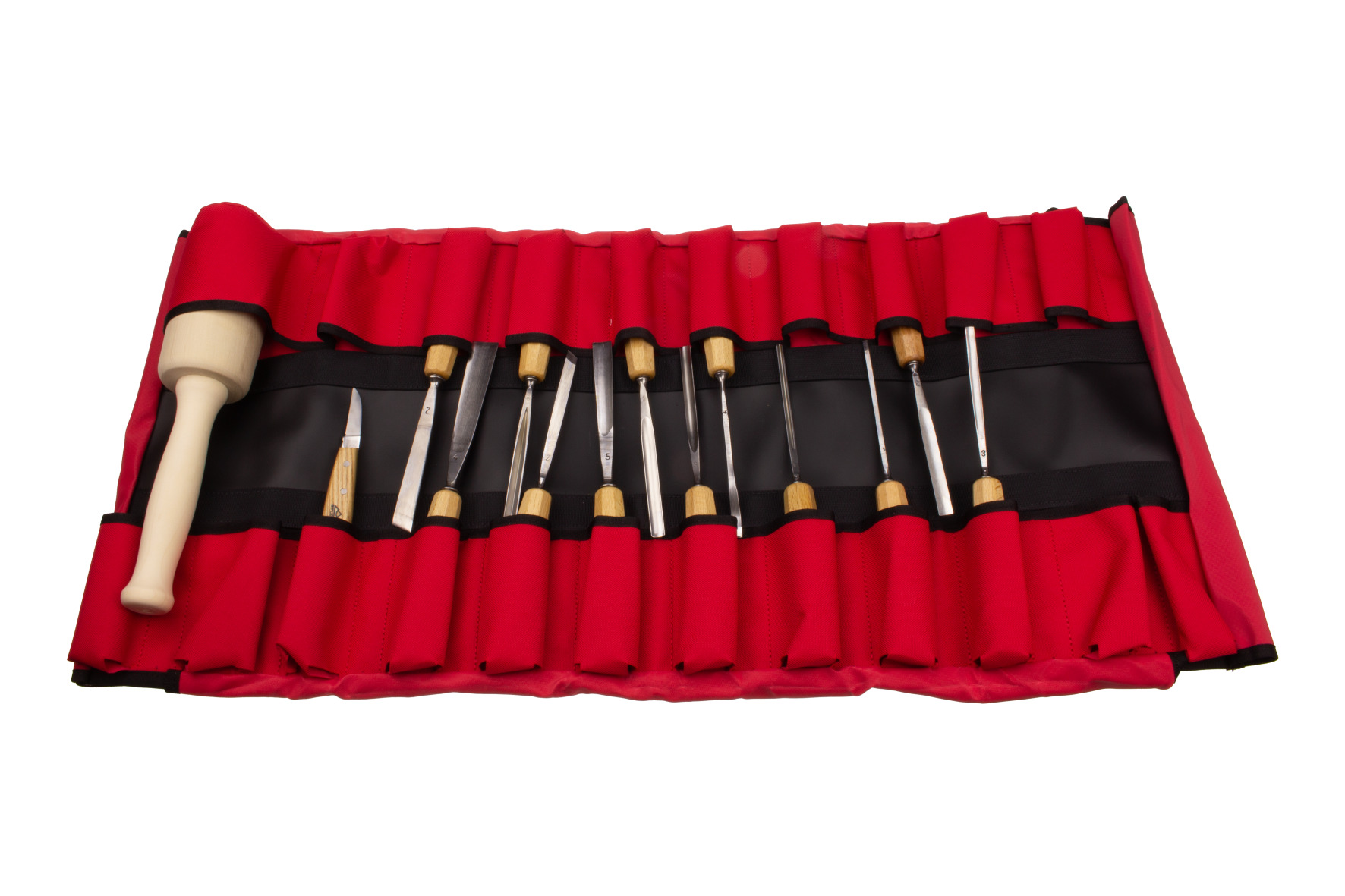 5602 Wood carving set, polished, 15 pcs.