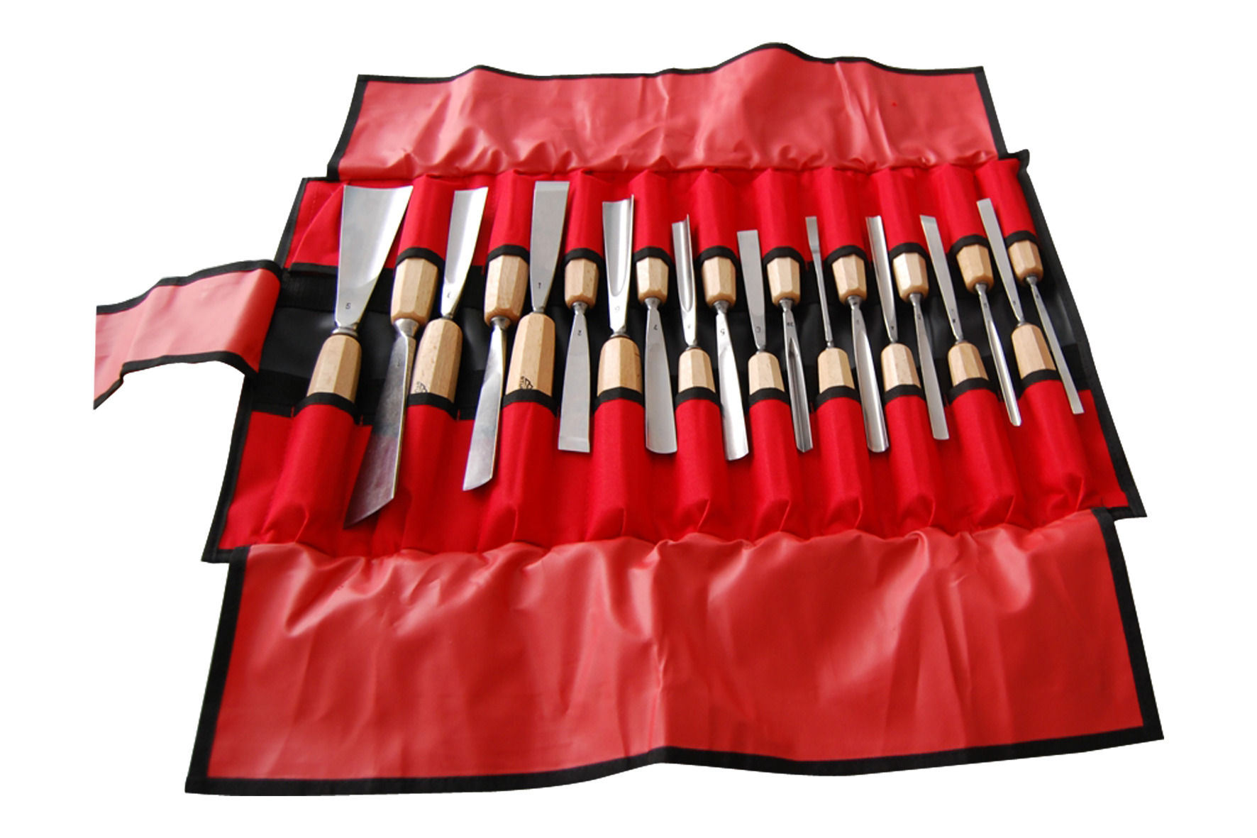 5602 Wood carving set, polished, 20 pcs.