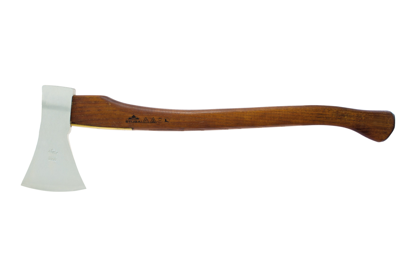 6718 Forestry axe Rhein-form with brass handle protection