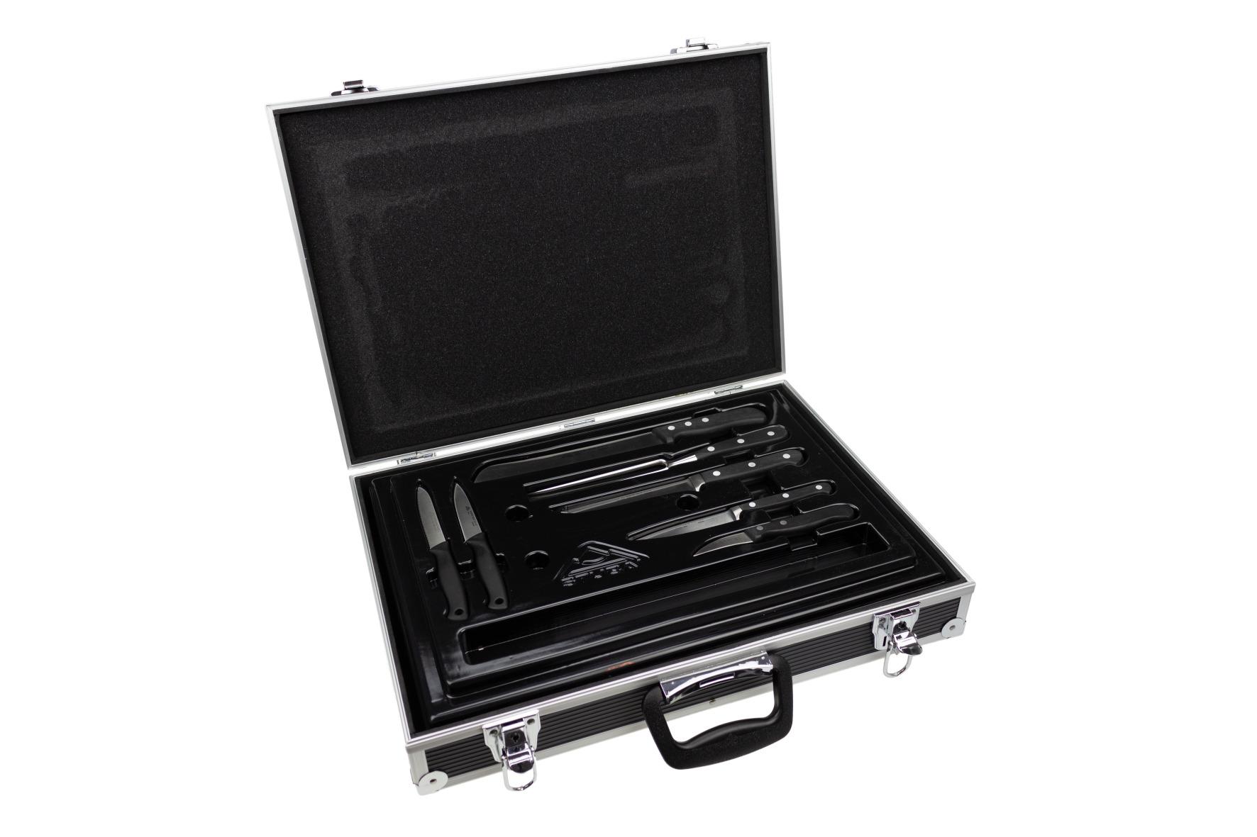 7656 Aluminium chef's case "Junior", complete with insert, 13 pcs.