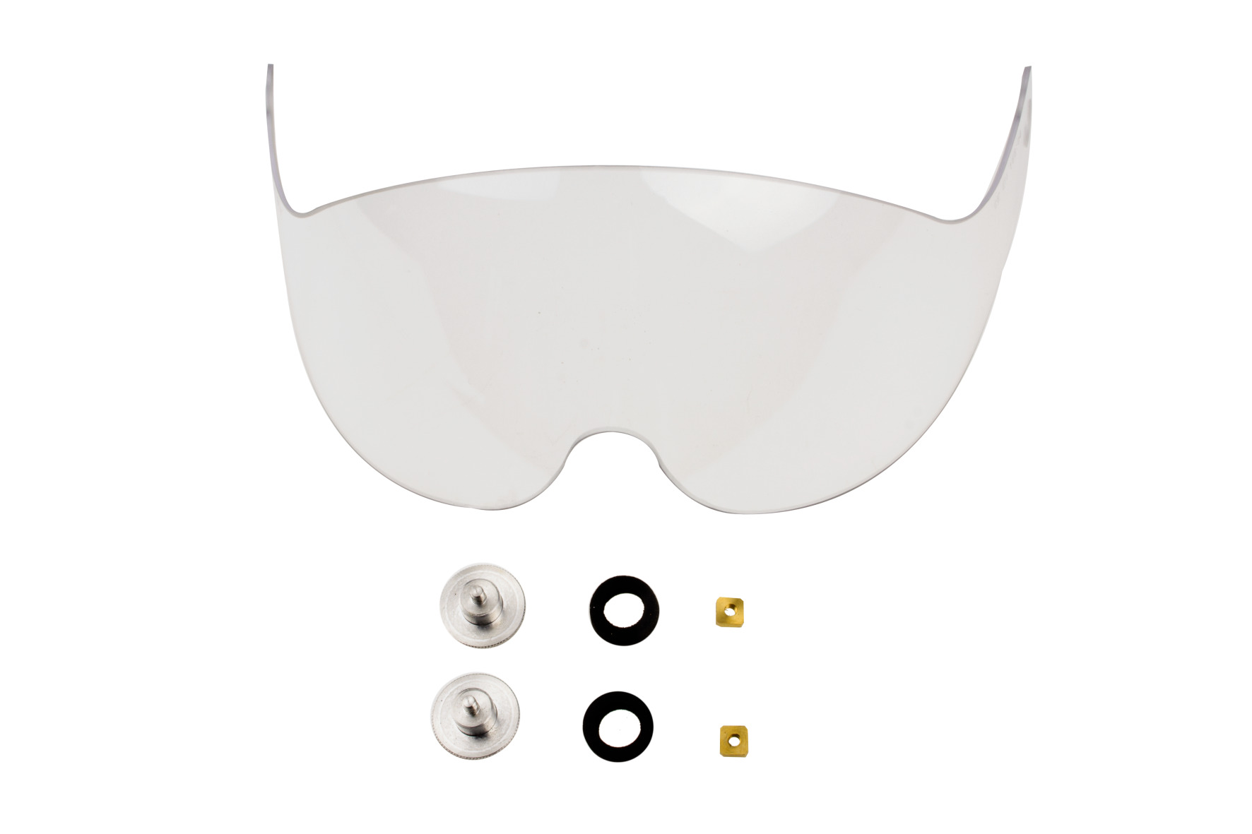 9000 Short visor, clear