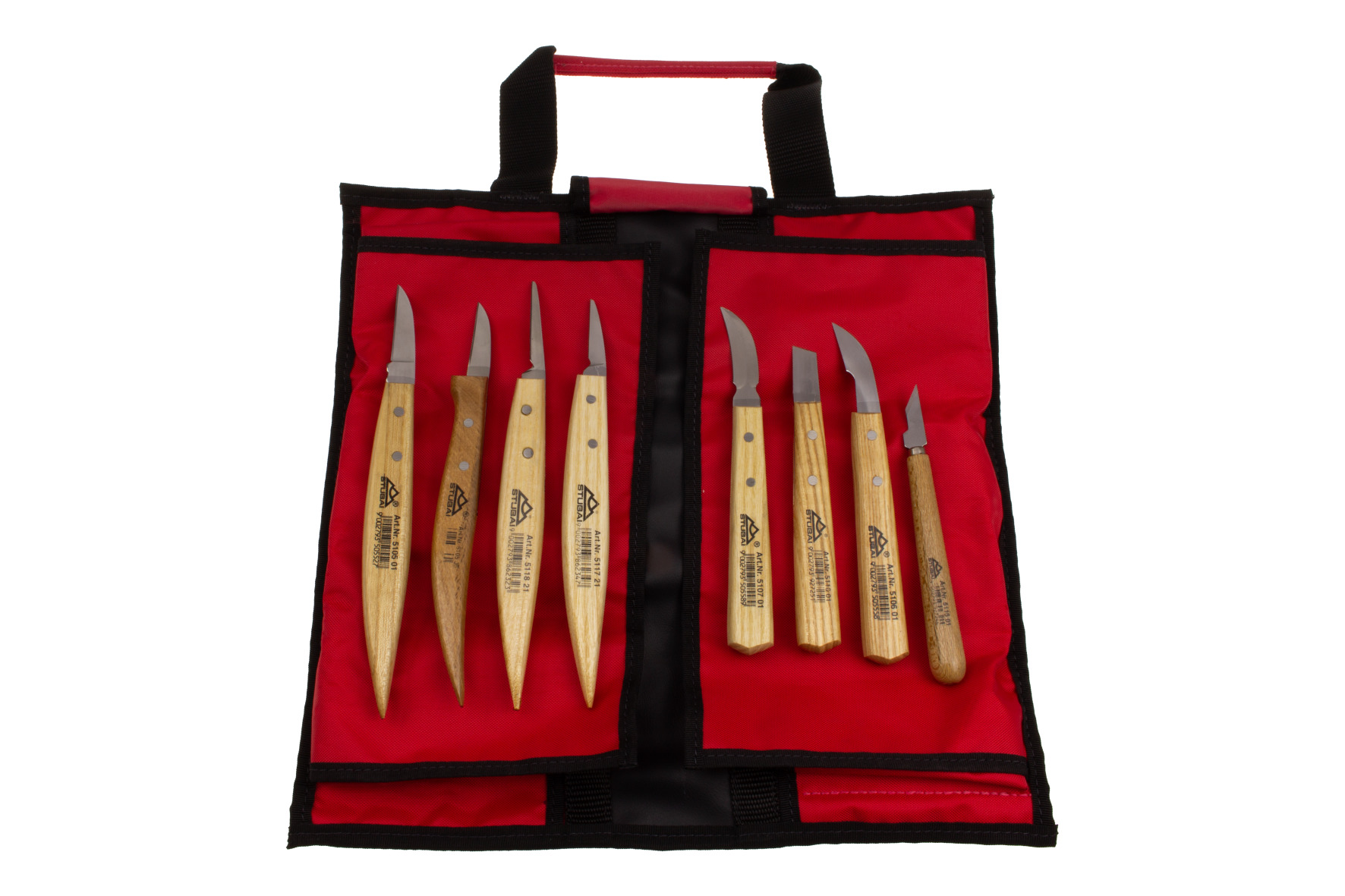 S512 Notch carving knife set, 8 pcs.